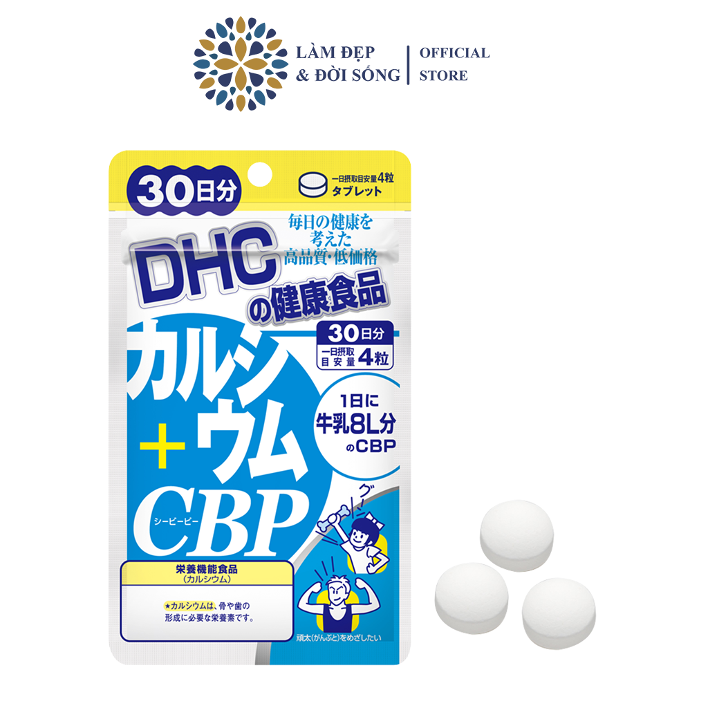 Viên uống bổ sung canxi dhc calcium + cbp 30 ngày