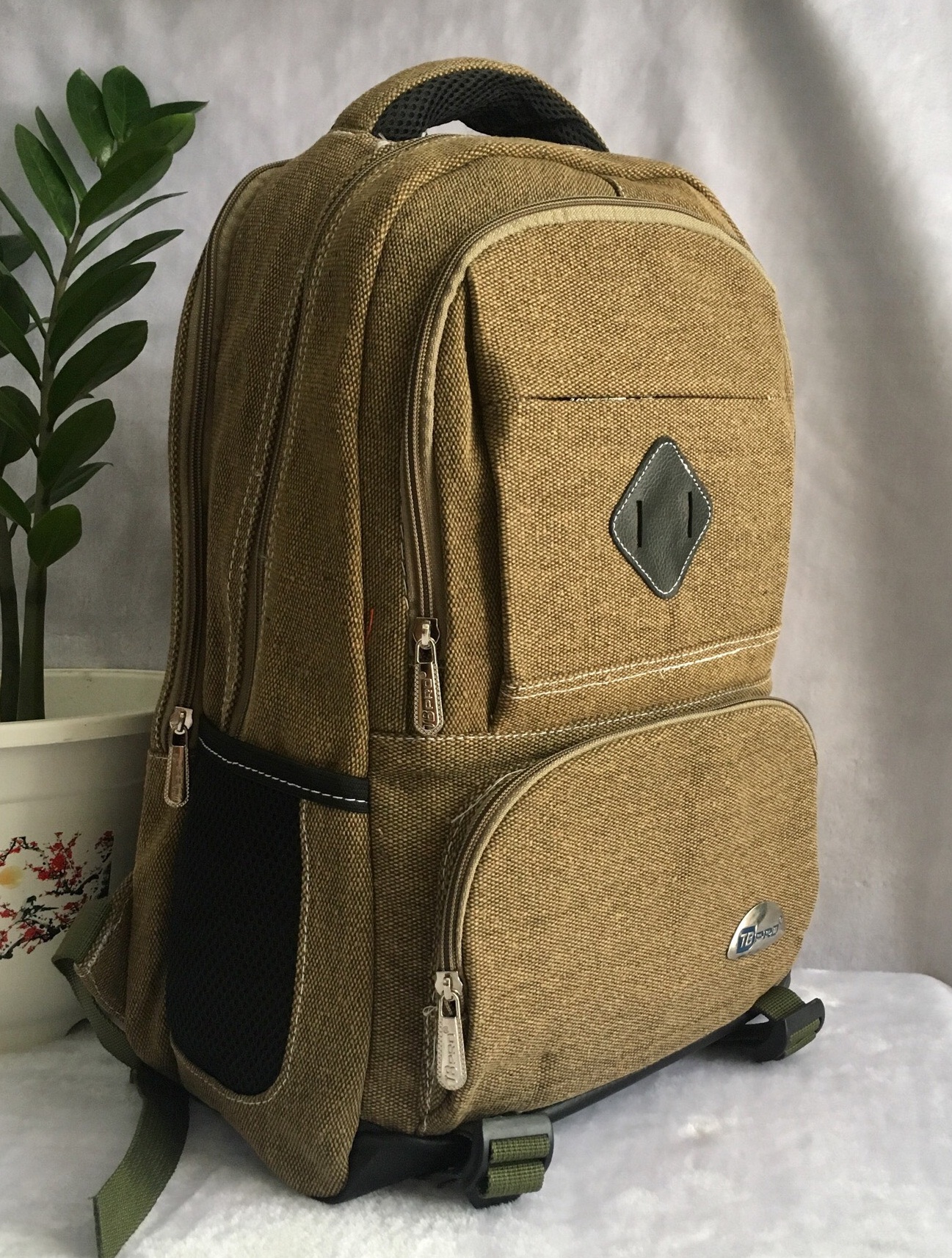 42x30cm - BALO LAPTOP VẢI BỐ (CANVAS) ĐI HỌC ĐI CHƠI PHONG CÁCH HÀN QUỐC CHO NAM NỮ - TB01