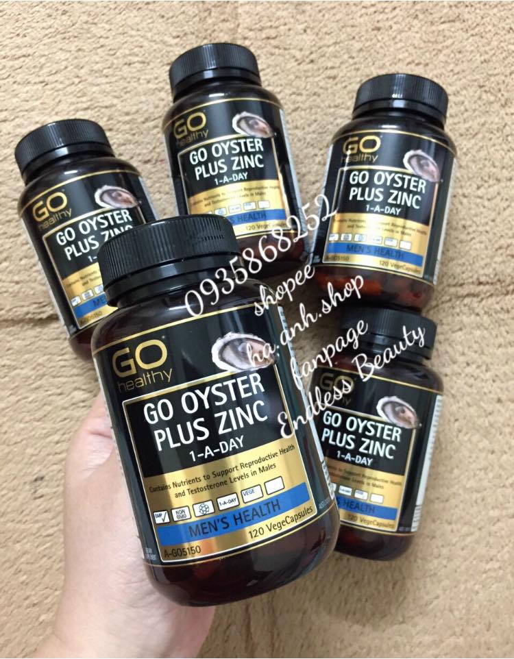 Tinh Chất Hàu Úc GO Healthy Oyster Plus Zinc 120 viên