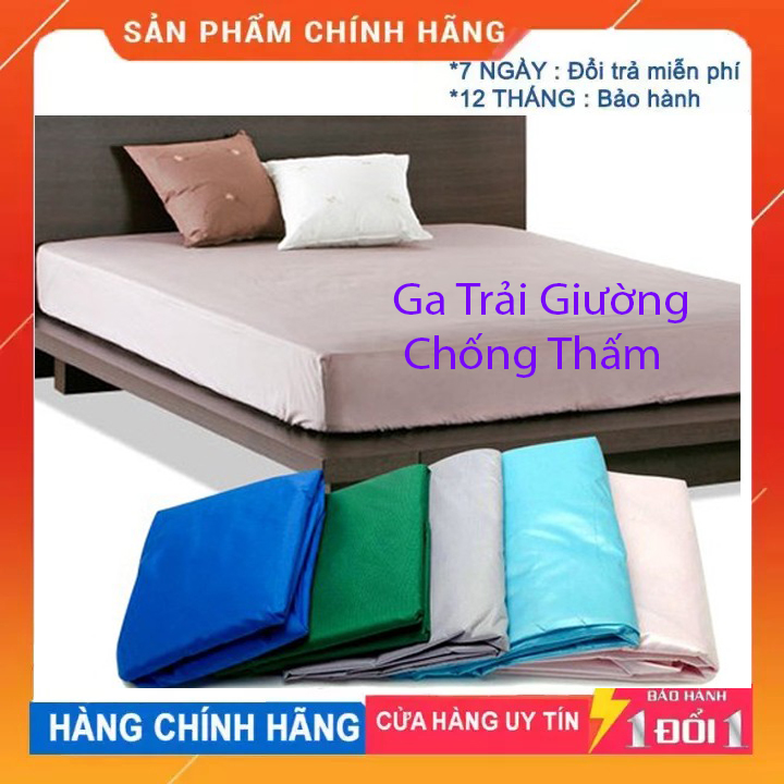 Ga trải giường chống thấm họa tiết trơn 1.8m*2.0m - ga trải giường chống thấm thoáng mát, bền đẹp - bọc đệm chống thấm giá rẻ, ga chống thấm cho bé tphcm, ga trải giường trơn chống nước- màu ngẫu nhiên