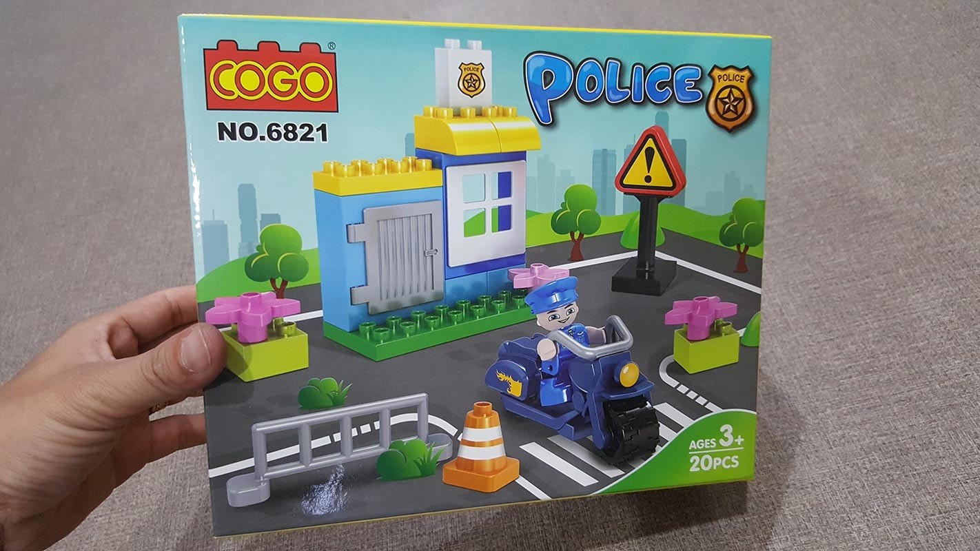 Cogo - 6821 mô hình nhỏ cảnh sát 20 viên