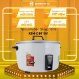 KSH-D1010V - Nồi cơm nắp rời Sharp 10 lít KSH-D1010V - Thiết kế nhỏ gọn, ó khả năng giữ cơm ấm lâu đến 5 giờ, Dung tích 10 lít