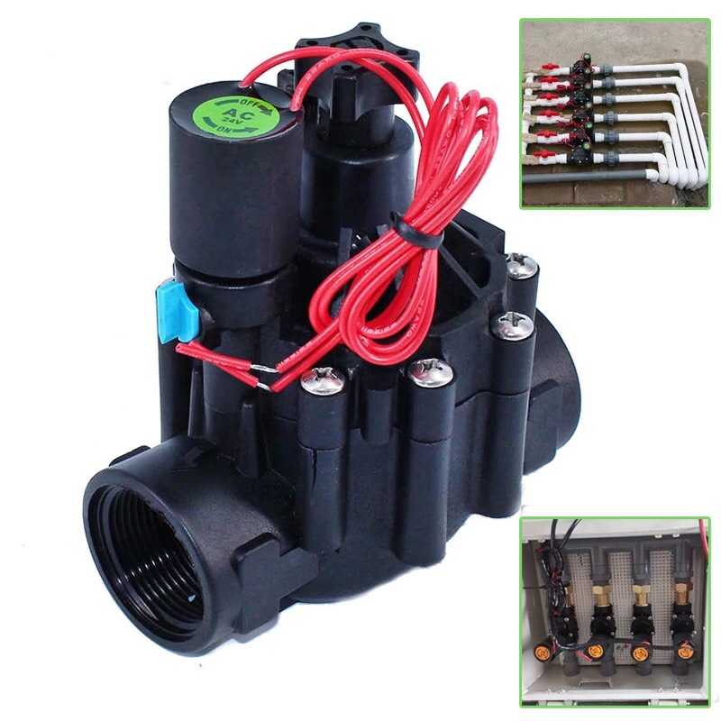 Van Điện Từ - van điện từ nhựa chịu ngoài trời  34mm - 220v/24vac/24vdc