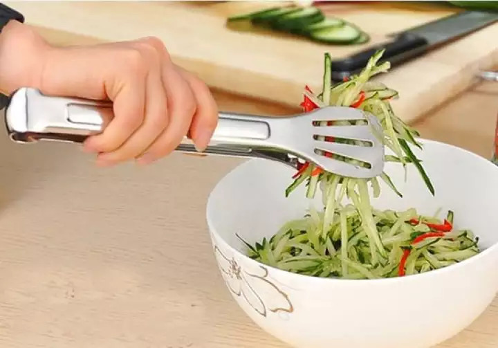 [HCM][Size Lớn 29CM] Cây Gắp Thực phẩm Inox Chất Lượng Cao - Kẹp Thực Phẩm Bằng Thép Không Gỉ JE & FE Kẹp Thực Phẩm Đồ Dùng Nhà Bếp Đồ Nướng Bánh Mì Bít Tết Clip Dụng Cụ Nướng Thịt Nướng