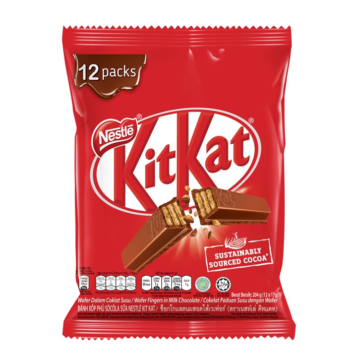 SOCOLA KITKAT NESTLE' GÓI 24/12/ 6/ 8  THANH 2F - 12 x 17G - Date 12/2024