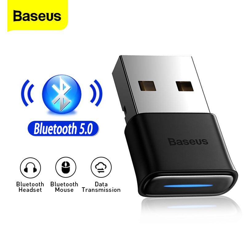 Bộ phát USB Bluetooth Baseus Bộ chuyển đổi Bluetooth 5.0 không dây cho PC Bluetooth 4.0 Bộ phát âm thanh Dongle cho Win 11/10/8 / XP / Vista / XBOX ONE S Tay cầm