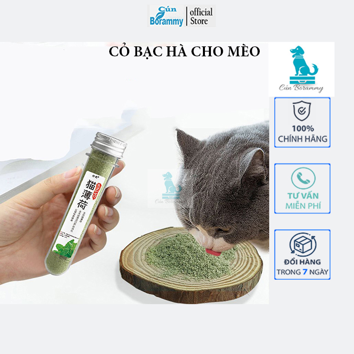 [Hoàn Tiền 10%]Cỏ bạc hà cho mèo Catnip tuýp 50ml cỏ mèo khô có thể ăn hoặc ngửi cho mèo phê tăng cường chất xơ ,thư giãn vitamin tiêu hóa tốt