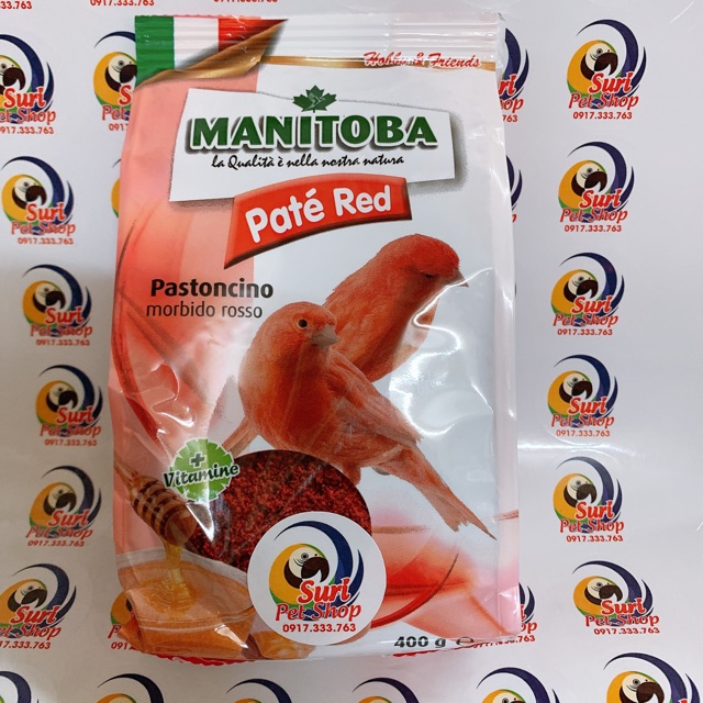 [HCM]Cám trứng Ý pate lên đỏ cho Hồng Yến gói 400g