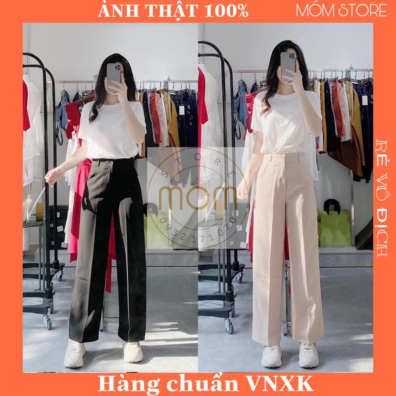 Quần Tây Culottes Vải Ống Suông Chuẩn Xịn