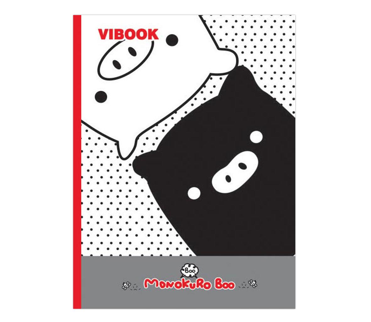 Tập 200 trang sinh viên heo - vibook - monokuro boo. kẻ ô ly. 1 lốc 5 cuốn. kích thước 17.54 cm x 25.5 cm. dùng cho học sinh sinh viên nhân viên văn phòng. vi tính quốc duy
