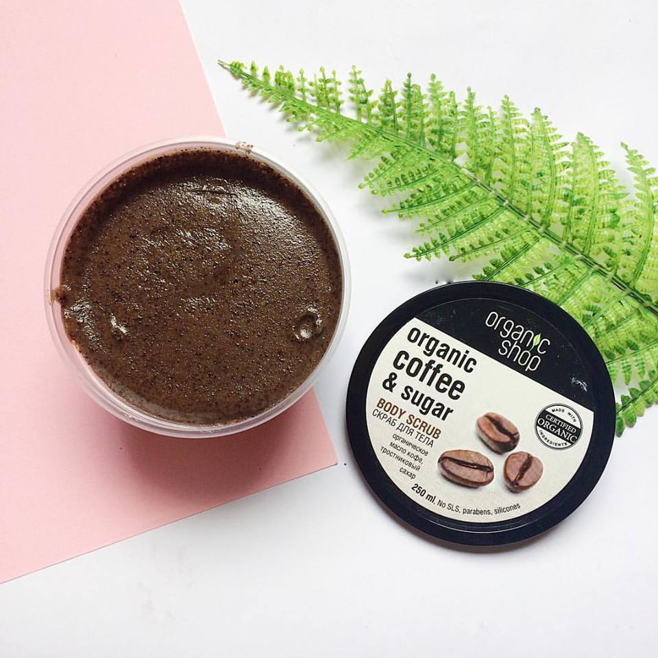 Tẩy da chết body organic coffee &amp; sugar 250g
