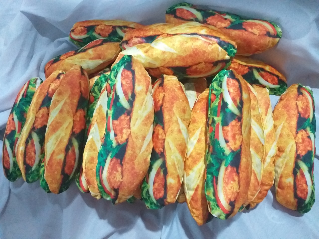 [Theo Dõi Shop] Gối Ôm Bánh Mì Ổ Đồ Chơi Mô Phỏng 3D Y Thật Cho Bé Size 24cm