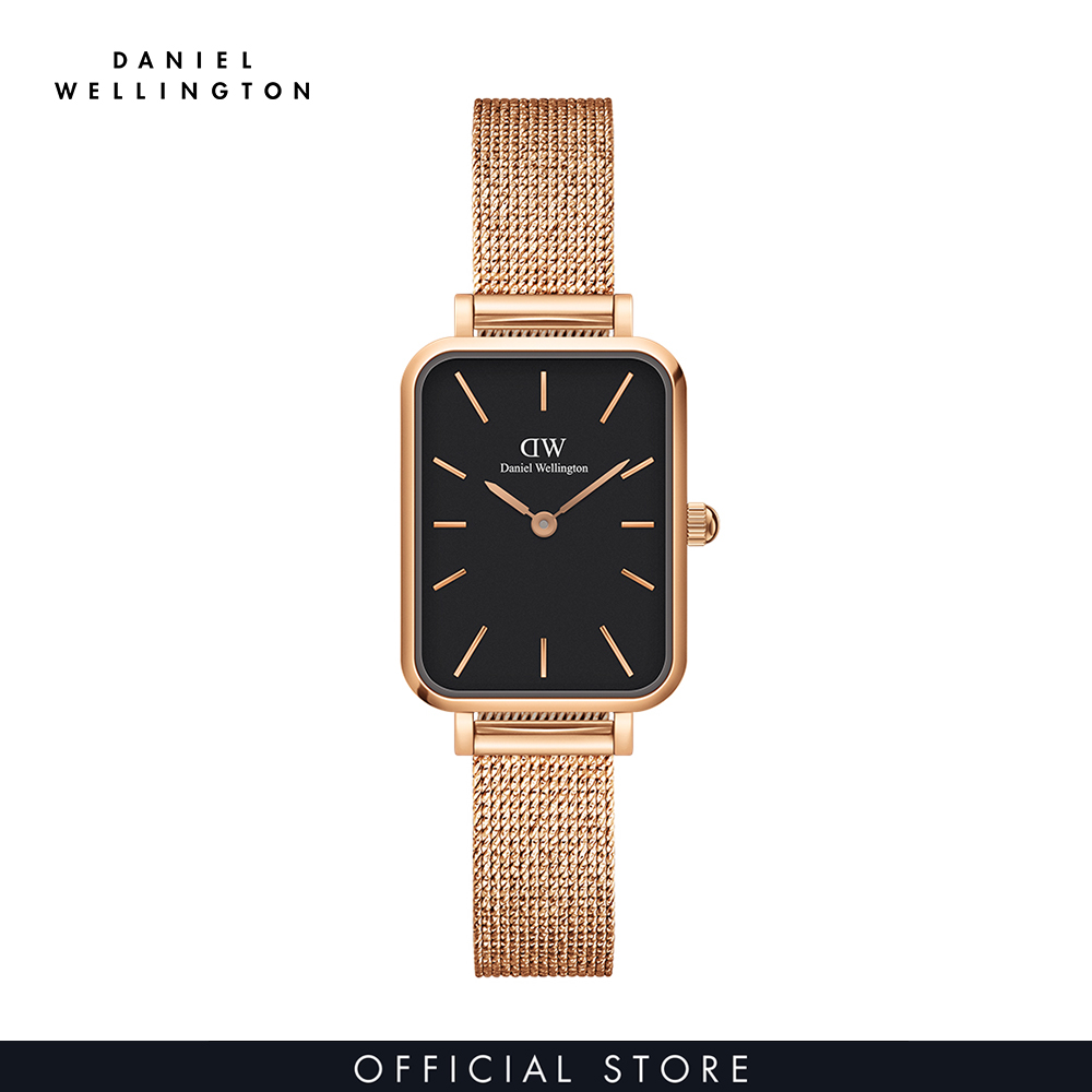 Đồng hồ Nữ Daniel Wellington dây lưới Quadro Pressed Melrose 20x26mm DW00100432