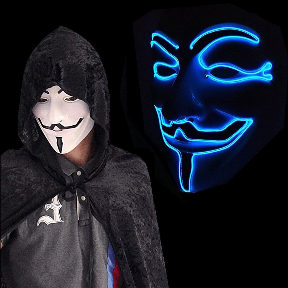 Mặt nạ hacker anonymous led