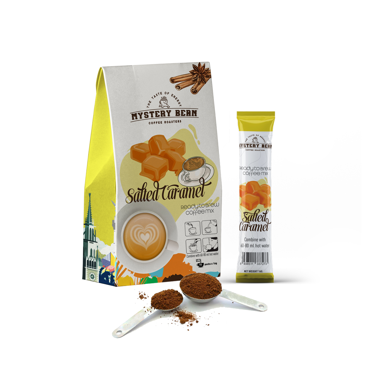 [HCM]Cà Phê Hoà tan Salted Caramel - Mystery Bean