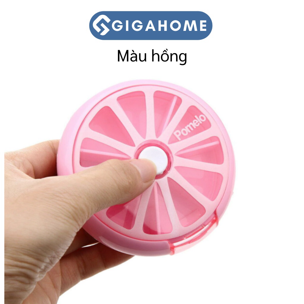 Hộp Đựng Thuốc Hình Tròn Chia 7 Ngày GIGAHOME Tiện Lợi, Dễ Dàng Mang Theo 4337