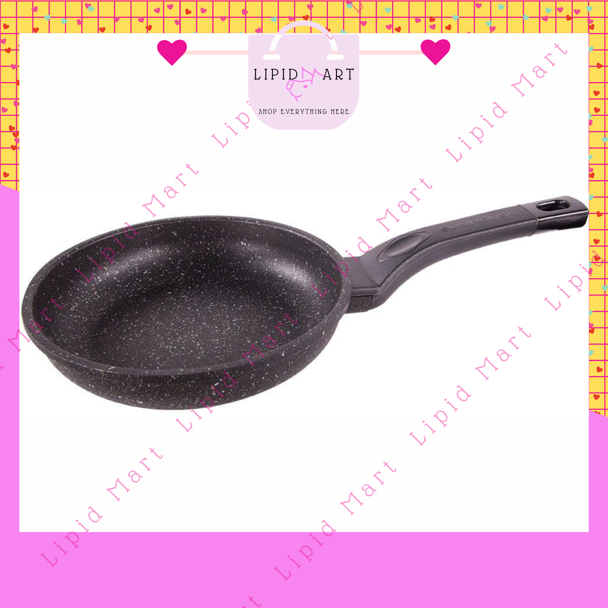 Chảo chống dính siêu bền đá sunhouse 30cm sbd30