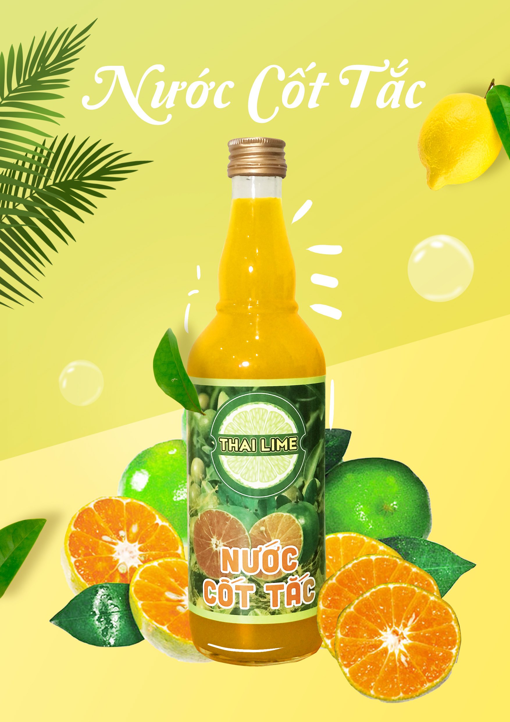Nước cốt tắc thai lime 500ml