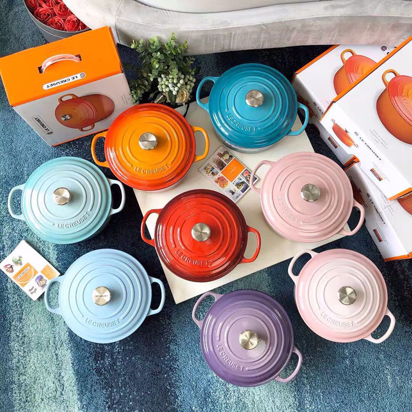Nồi Le Creuset- Pháp\ Nồi gang tráng men cao cấp đường kính 24CM