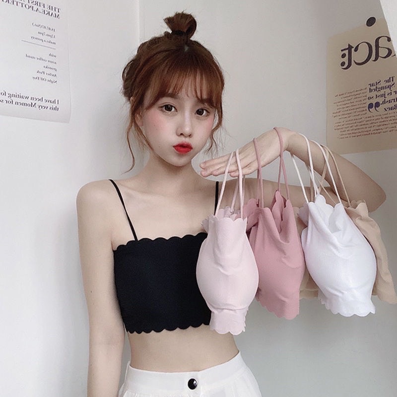 Áo bra đúc su 2 dây viền sóng mềm mát siêu xinh A122 💖💖💖💖