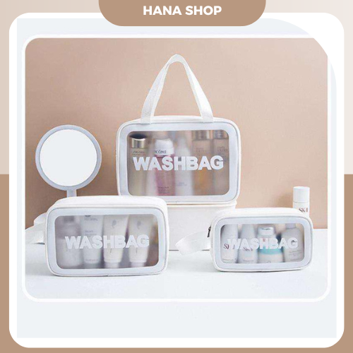 Túi đựng mỹ phẩm, đồ trang điểm trong suốt chống nước Wash Bag DMP65