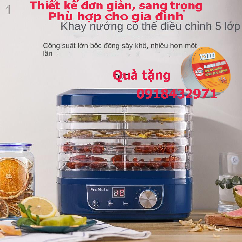 Máy sấy thực phẩm và trái cây Frunuts L-01D công suất 350W, dung tích 6.5 lít - Hàng Chính Hãng