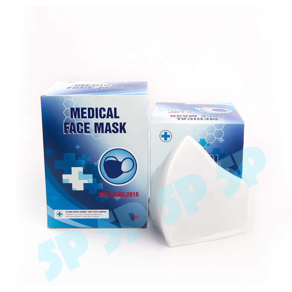 Combo 3 khẩu trang vải không dệt 3 lớp chống nước
