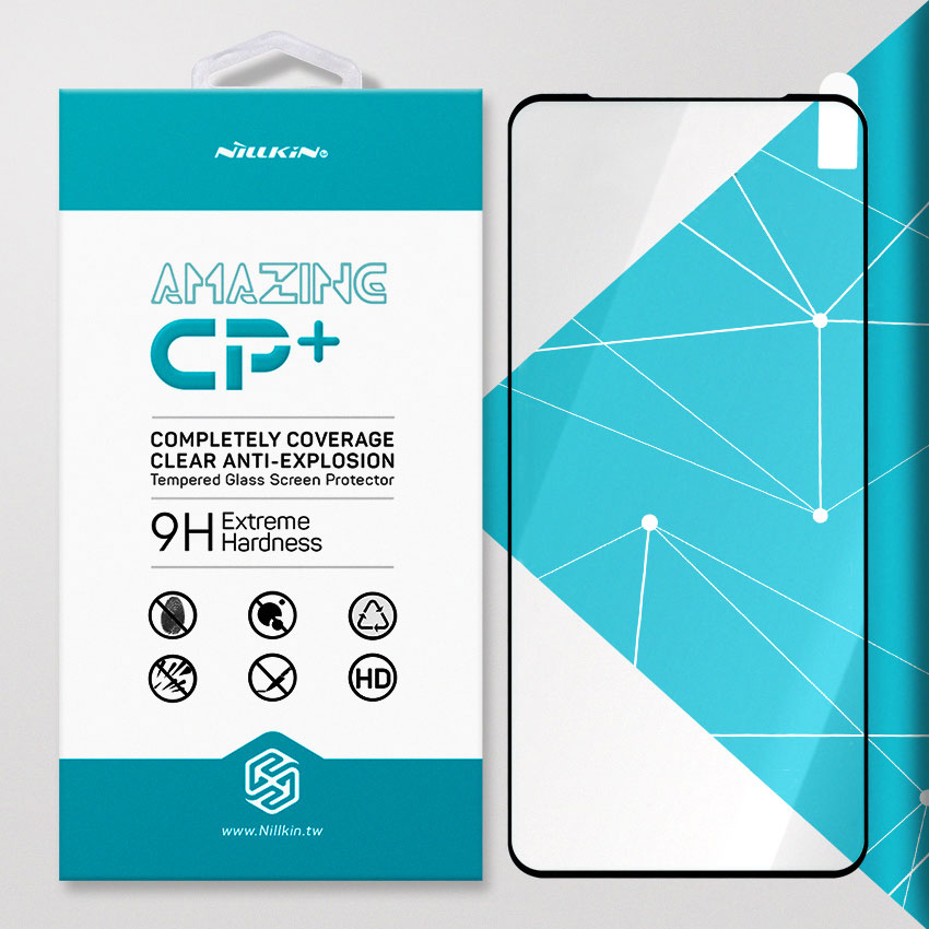 Miếng dán cường lực cho Realme 7 Pro Full LCD hiệu Nillkin (Đen)