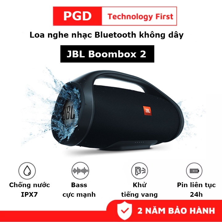 Loa bluetooth jbl boombox 2 đen - giá tốt, chính hãng nơi bán loa bluetooth jbl boombox 2 giá rẻ loa jbl boombox 2, pin 24h, ipx7, bluetooth 5.1 loa di động jbl boombox 2 loa bluetooth jbl boombox 2 | chính hãng giá tốt