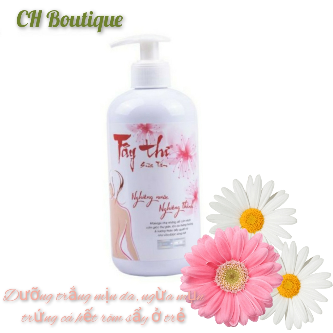 Sữa Tăm Tây Thi, 480ml, Dưỡng Trắng Mịn Da, Ngăn Ngừa Mụn Trứng Cá, Chống Viêm Lỗ Chân Lông, Sạch Rôm Sảy Ở Trẻ, Sao Thái Dương, CH Boutique