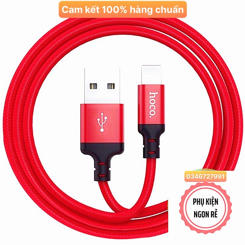 Cáp sạc nhanh và truyền dữ liệu lightning Hoco X14 | Iphone | Ipad 1m 2m Bảo hành 30 ngày
