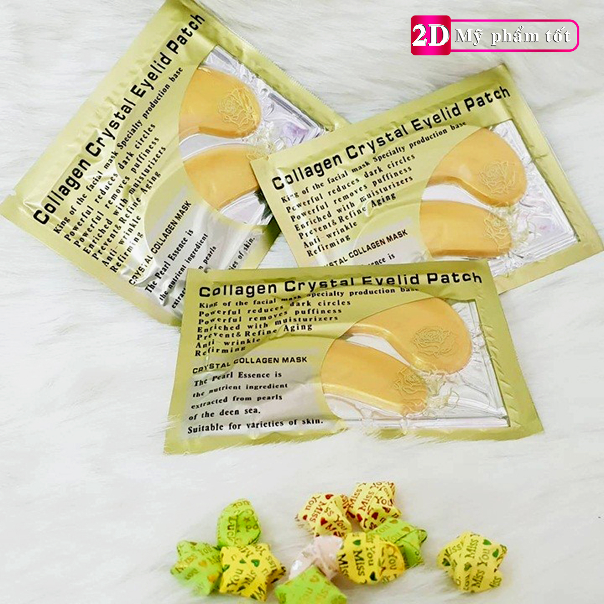 Mặt nạ mắt Collagen Crystal Eyelid Patch giúp giảm thâm quần mắt hiệu quả