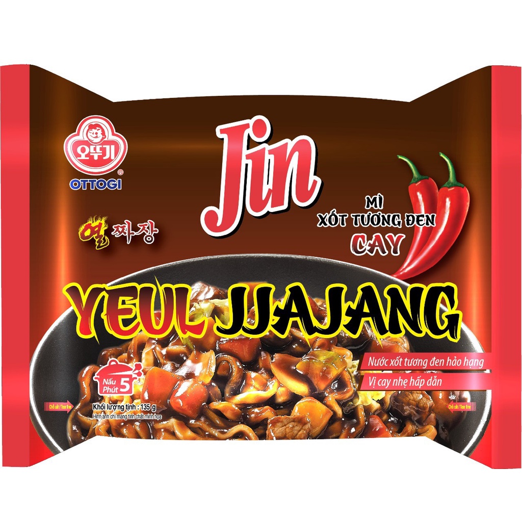 Mì xốt tương đen cay 135g