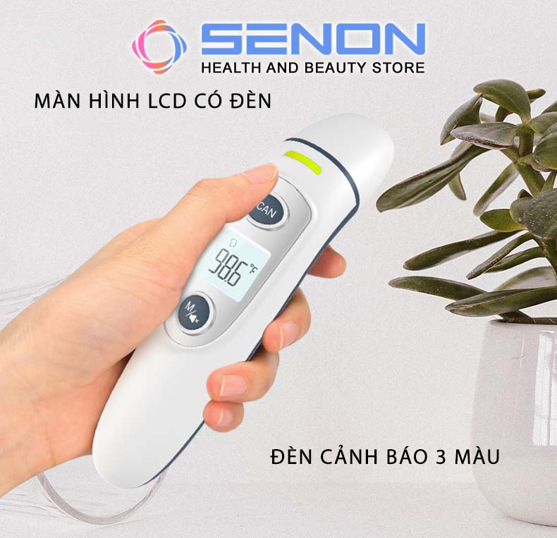 Nhiệt kế hồng ngoại điện tử cao cấp 3in1 đo tai + trán finicare đo nhanh chính xác thân nhiệt, nhiệt độ môi trường