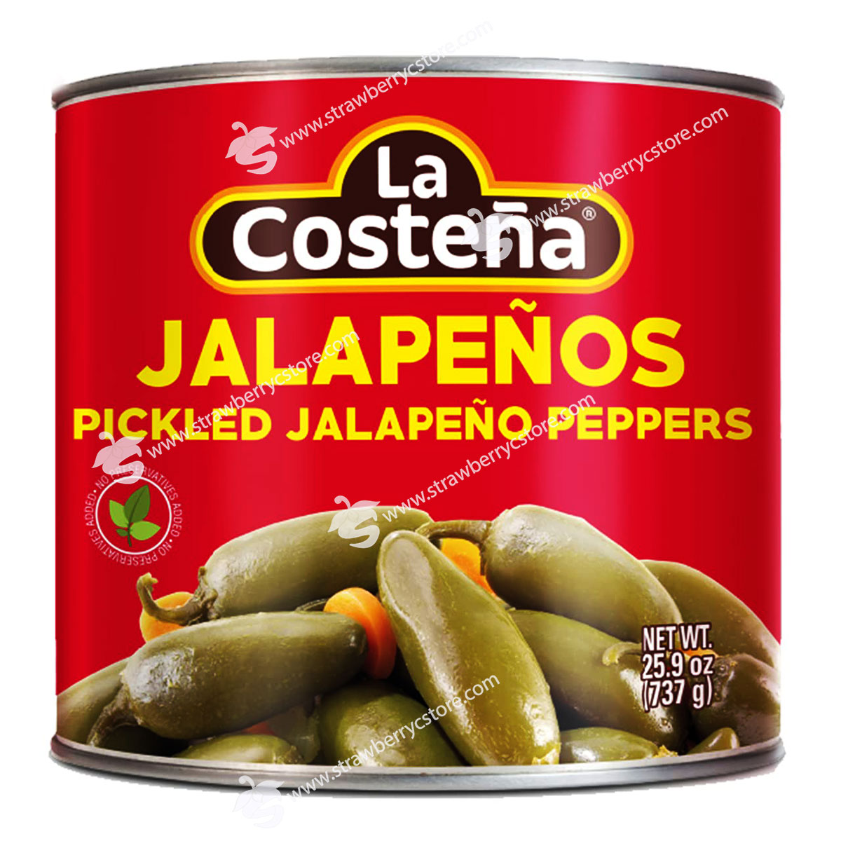 Ớt Jalapeno Nguyên Trái Đóng Hộp La Costena Whole Green Pickled Jalapeno Peppers, Hộp 737g