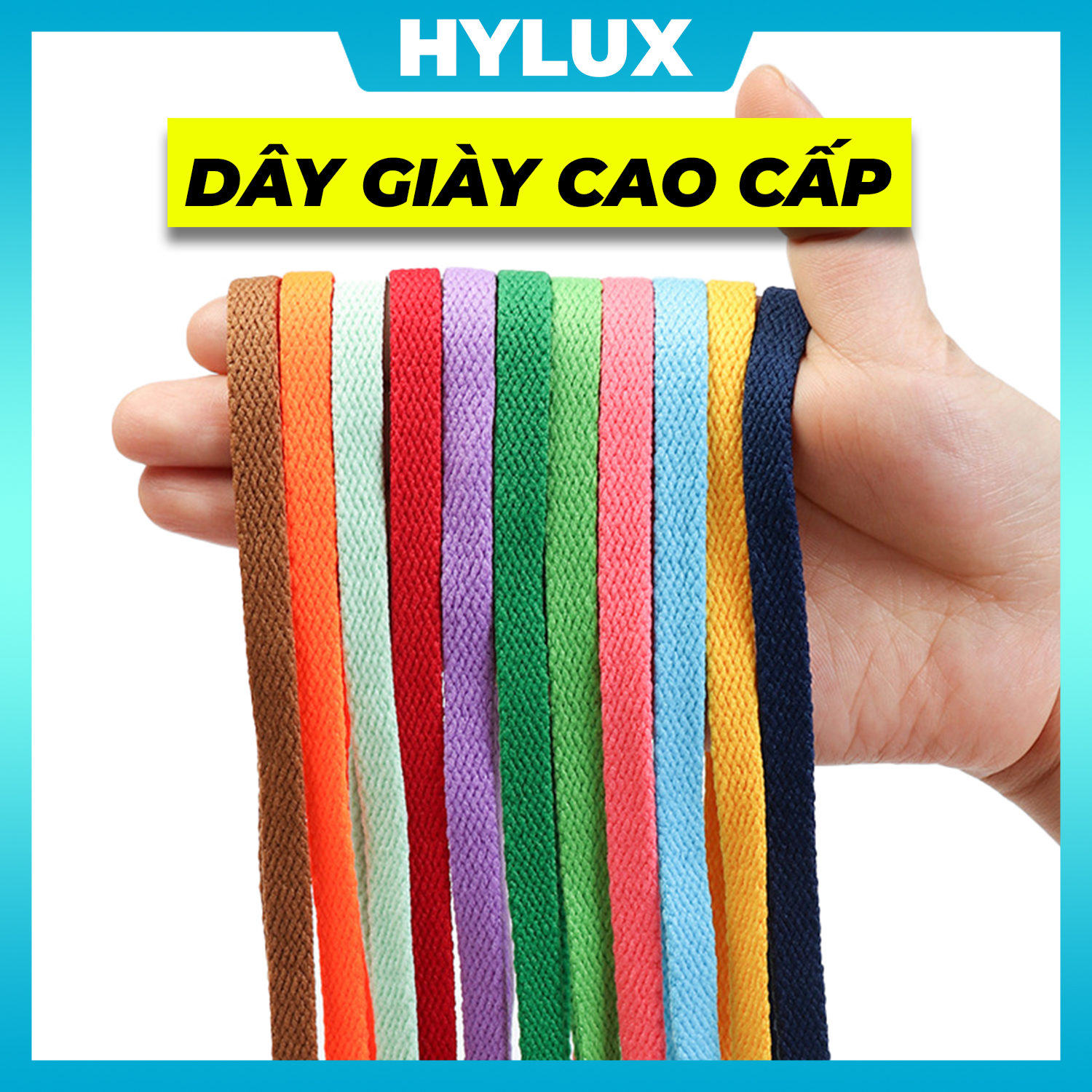 [30 màu/01-15] Dây giày dẹt Air Force 1 (AF1), Jordan 1 bảng 30 màu cao cấp