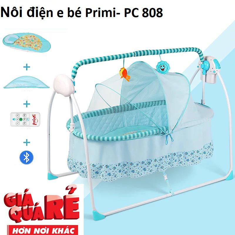 Nôi điện e bé Primi- PC 808-Kiểu dáng đẹp sang trọng, bền chắc, nhịp nôi nhẹ nhàng êm ái-Mang lại giấc ngủ ngon lành cho bé yêu của bạn-Sale sốc 50% ,giao hàng toàn quốc bởi May Store.