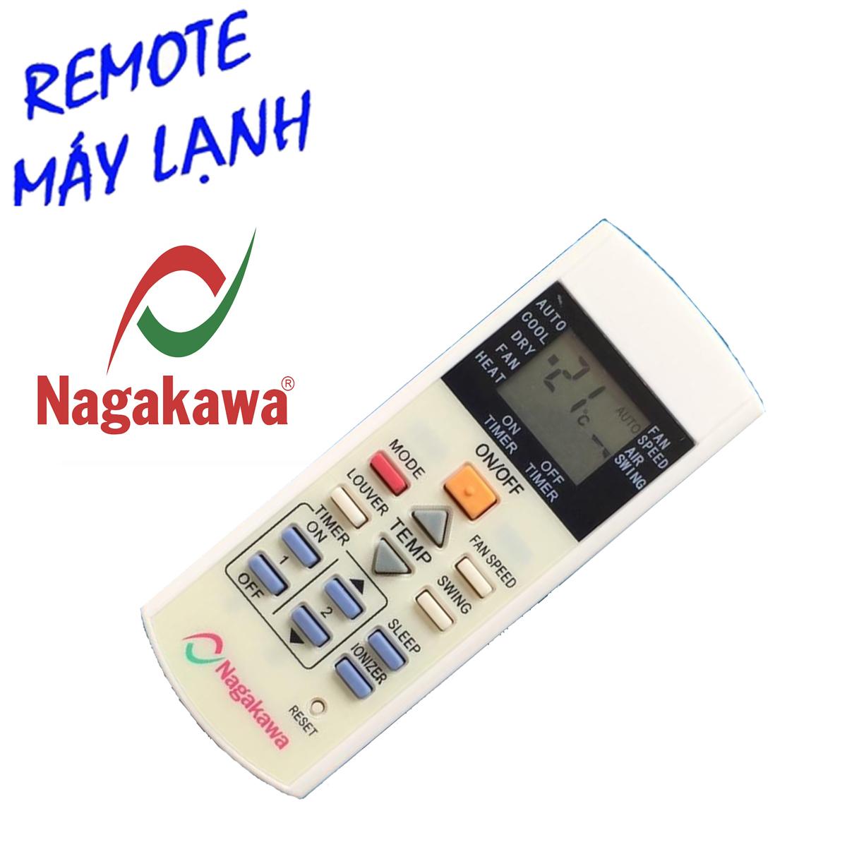 Remote máy lạnh, điều khiển điều hòa nagakawa