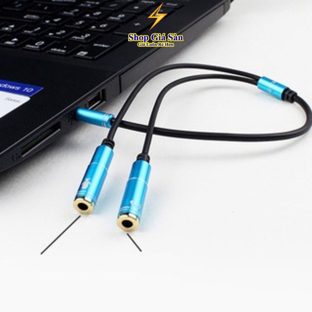 Cáp chia loa, jack chia loa, jack chia đầu 3.5mm ra 2 đầu 3.5mm , hàng chất lượng, bọc chống đứt