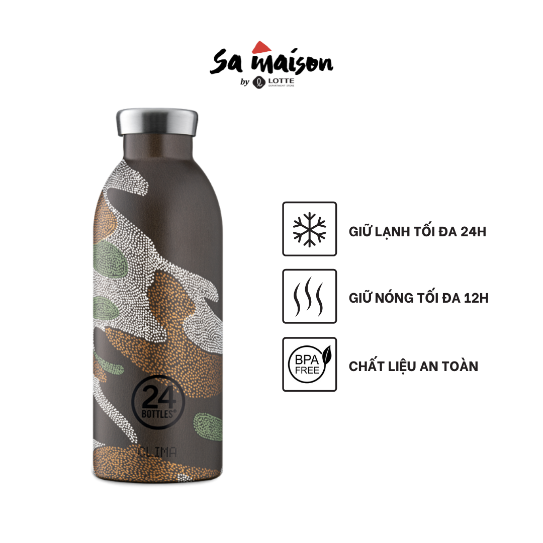 Bình giữ nhiệt chân không 24 Bottles Clima, họa tiết Rằn ri