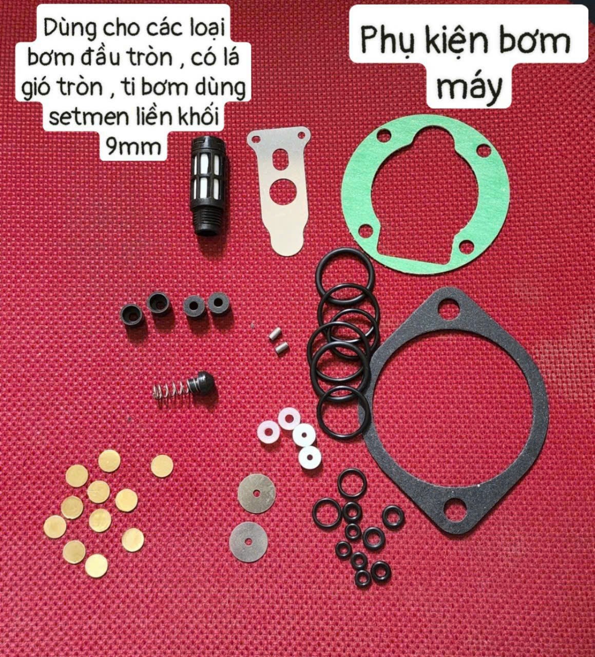 Phụ kiện bơm máy cao áp , đồng hồ đo nhiệt , doăng sim bơm máy , máy bơm nước làm mát
