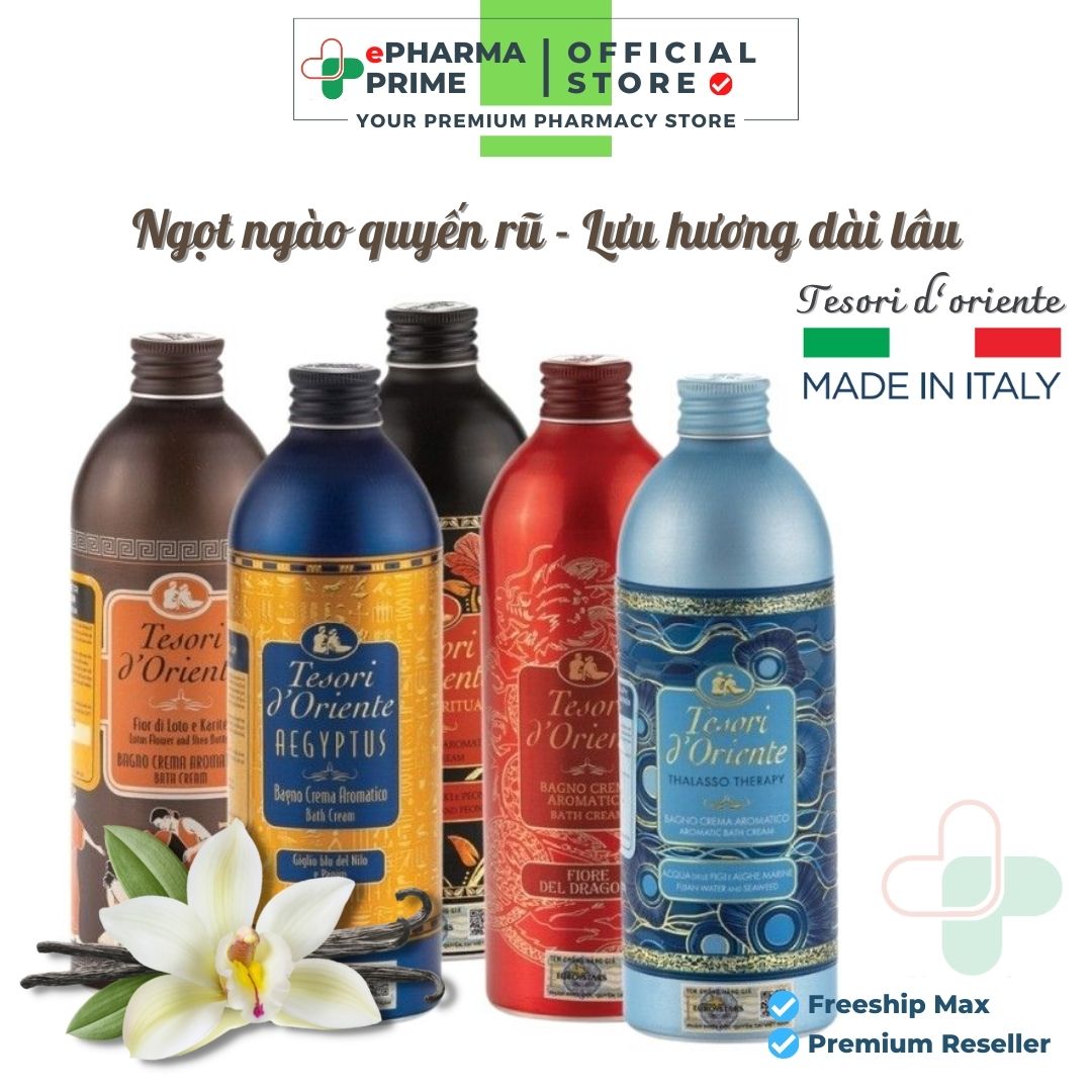 Sữa Tắm Nước Hoa Tesori D'Oriente - Sữa tắm xích dây Tesori D'Oriente Italy 500ml