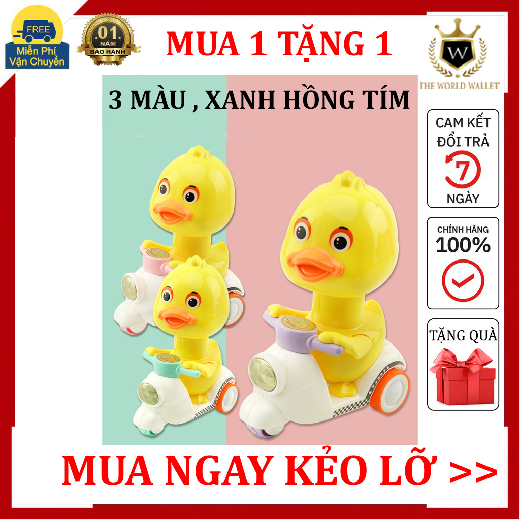 Xe vịt đi đồ chơi cho bé chơi-Đồ chơi trẻ em xe vịt ấn đầu chạy đồ chơi ấn cót vui vẻ-The world wallet store-vịt đồ chơi lái xe-xe vịt cho bé-đồ chơi con hươu-vịt đồ chơi lái xe vespa