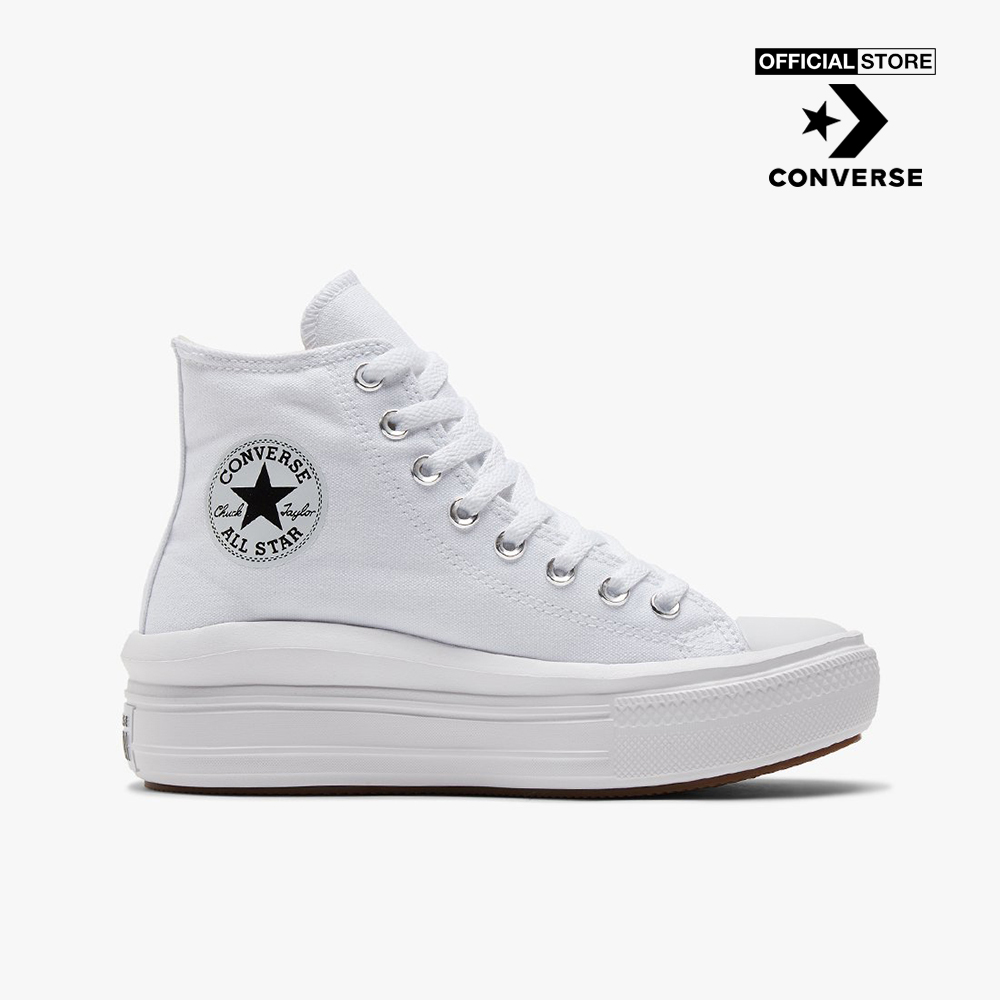 CONVERSE - Giày sneakers nữ cổ cao Chuck Taylor All Star Move 568498C-0000
