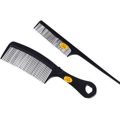 Set 2 lược chải đầu 1 lược bản to + 1 lược đuôi nhọn mini tạo kiểu tóc