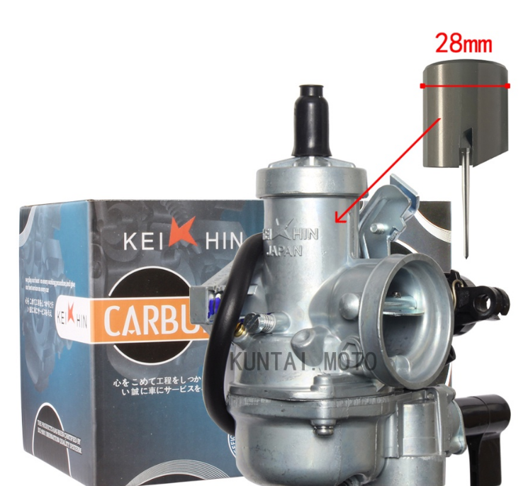 Bình xăng 28mm cho keihin ,rs 150 ,ate rs 150,wave, , sirius wave, future neo, sirius,
