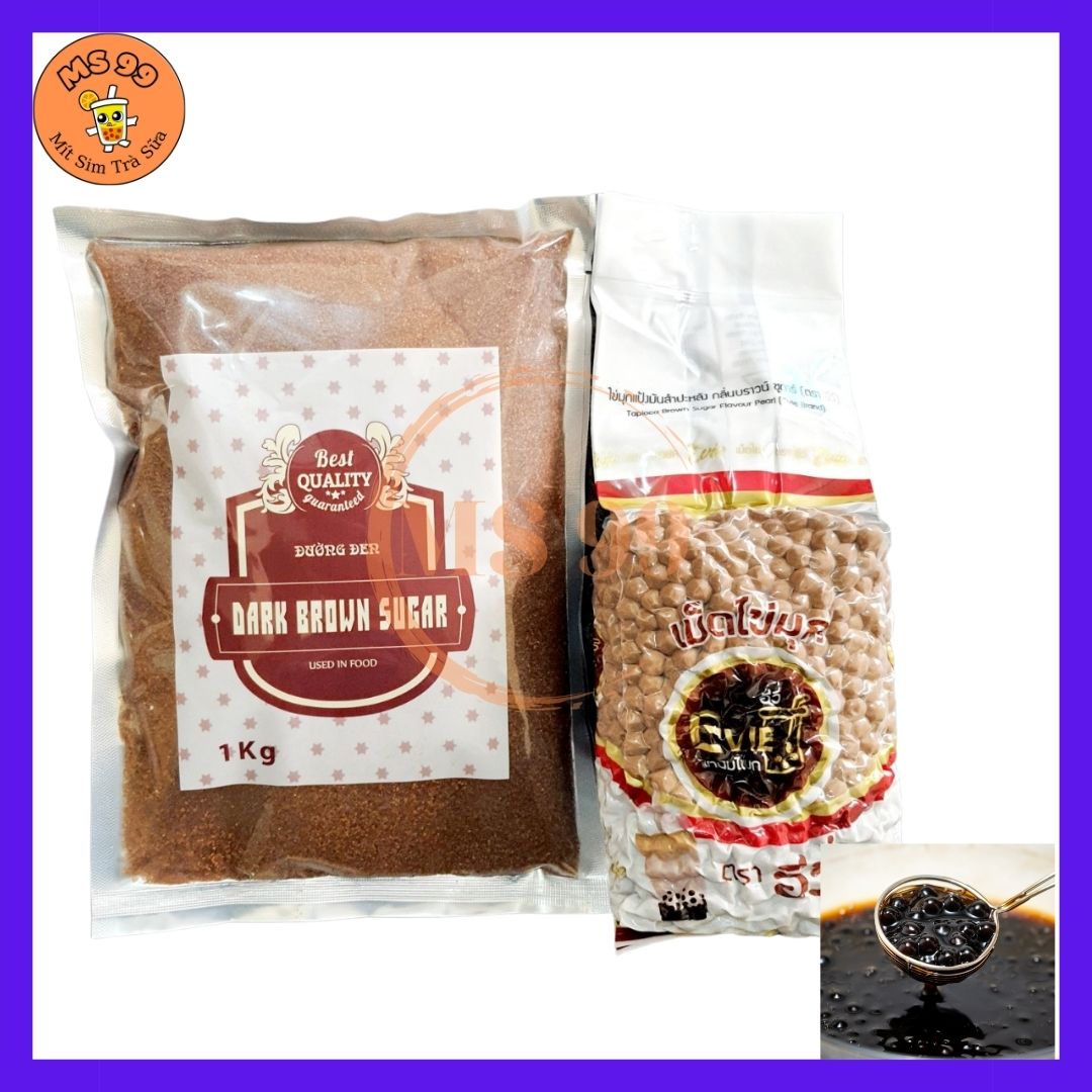 Combo trà sữa trân châu đường đen/ sữa tươi trân châu đường đen