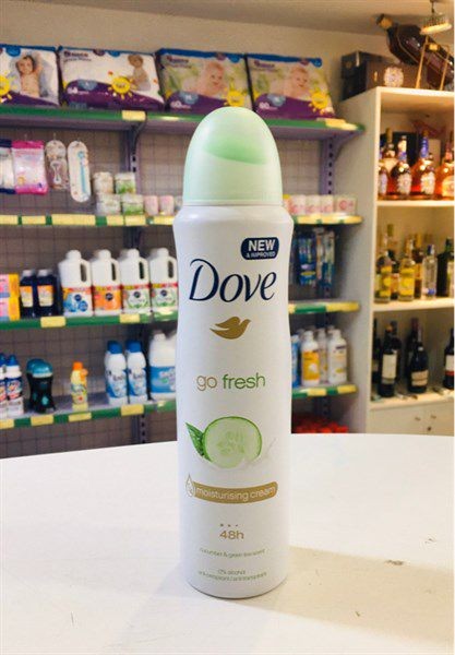 Xịt khử mùi dưa leo và trà xanh dove go fresh 150ml - 8717163964965