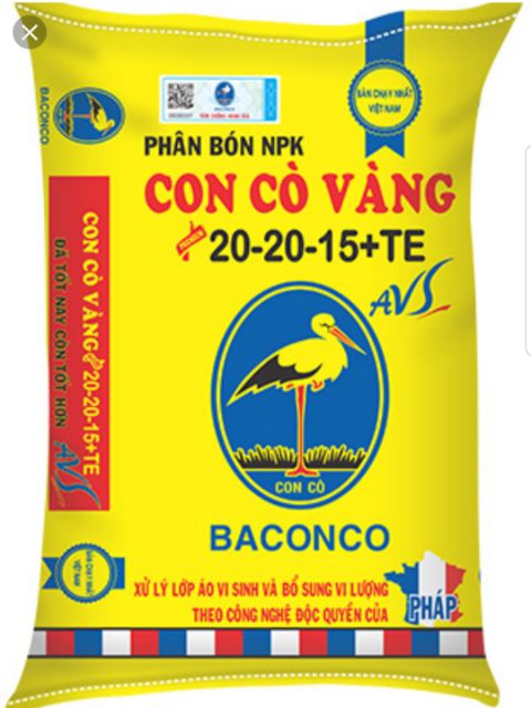 Phân cò vàng Ba con cò 1kg _siêu thị Nông nghiệp Agrishop