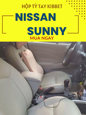 Hộp tỳ tay Nissan Sunny - Kibbet - Không khoan bắt vít - Loại 1490